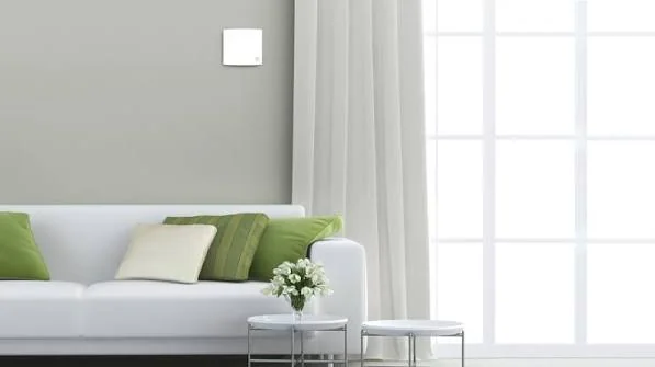 Unità di ventilazione a parete in soggiorno